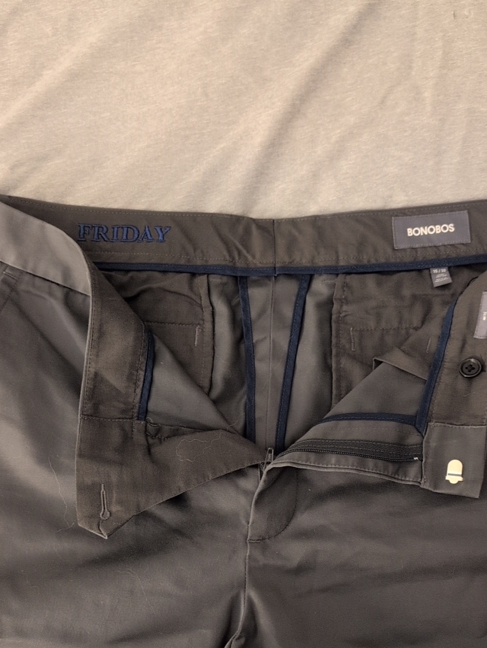 Bonobos Friday Charcoal Gray Men’s Chinos Size 35/30